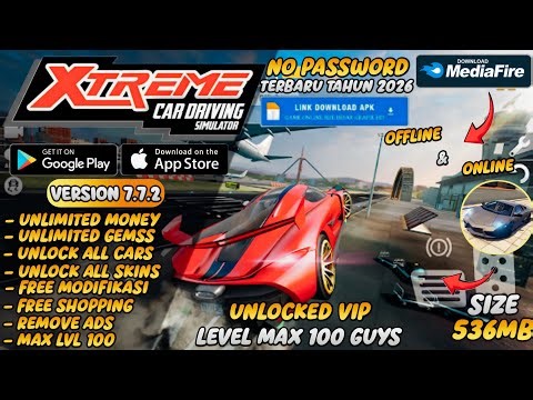 Extreme Car Driving Simulator Mod Apk v7.7.2 New 2025 - Unlimited Money Max Level &, Unlock All Cars