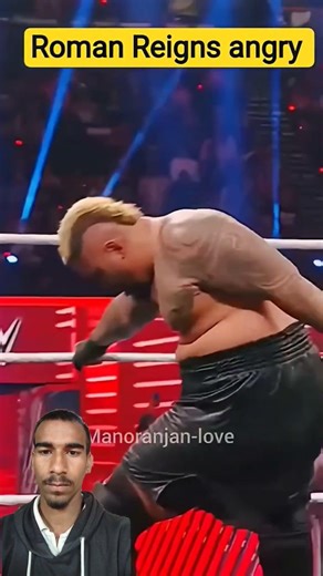 Roman reigns Angery mood #wwe #wweraw #wrestlemania