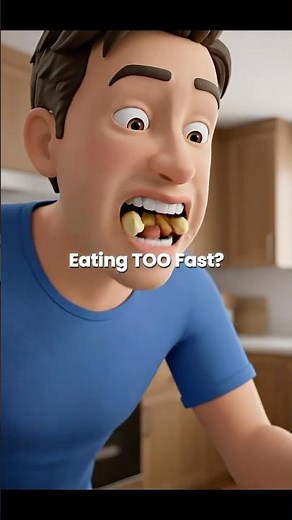 What Happens Inside Your Body When You Eat Too Fast? #health #digestion #humanbody #healthfacts