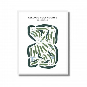 Kellogg Golf Course, Illinois | Golf Course Map, Golf Map, Golfer Gift for Him, Scorecard Layout, Golfer Boyfriend Gift, Art Print Decor - Etsy