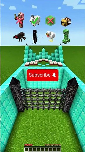 Which Mob Can Pass bedrock fence !!😱😱🤯