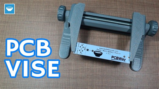 I finally upgraded my workbench with a 3D printed PCB Vise