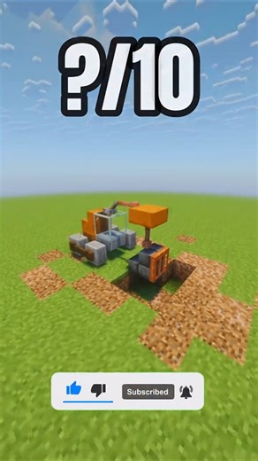 🚜✨ Mini Excavator in Minecraft! | #Shorts #minecraft #usa