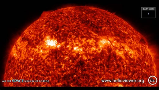 Watch this 4K footage of a big filament eruption on sun triggering a long duration flare