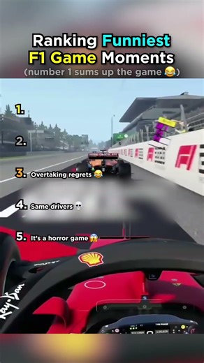 Ranking Funniest F1 Game Moments 😂💀