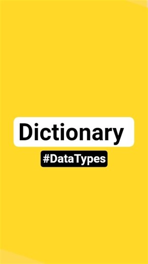 Dictionary in python ? (Data Types) #python #coding #challenge