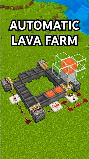 NEW EASY WORKING AUTOMATIC LAVA FARM v26.2 In Minecraft Bedrock!