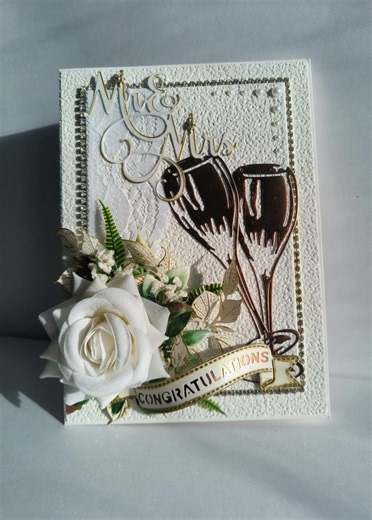 Carte de mariage florale 3D faite main - Etsy France
