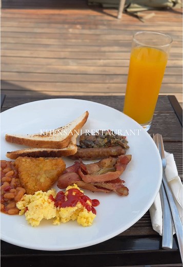 Breakfast at Khensani Restaurant in Limpopo