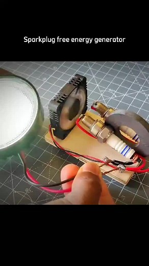 Generate free energy from sparkplugs#magnet #generator #energy #foryourpage #sparkplugs