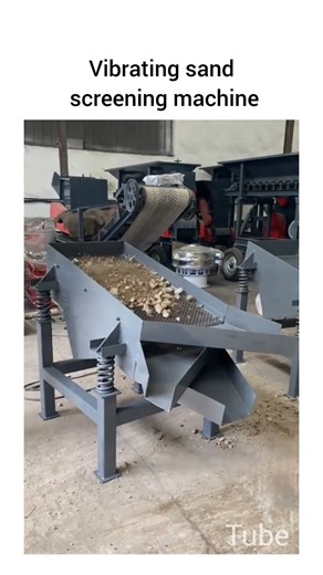 Engineering Tube on Instagram: "A vibrating sand screening machine is a mechanical device designed to separate and classify sand particles based on size using vibration. It typically consists of a screen or mesh that vibrates at a specific frequency, causing smaller particles to pass through while larger ones are retained. This process enhances efficiency in sand processing, ensuring uniform particle size for construction or industrial applications. The machine's vibratory mechanism can be power