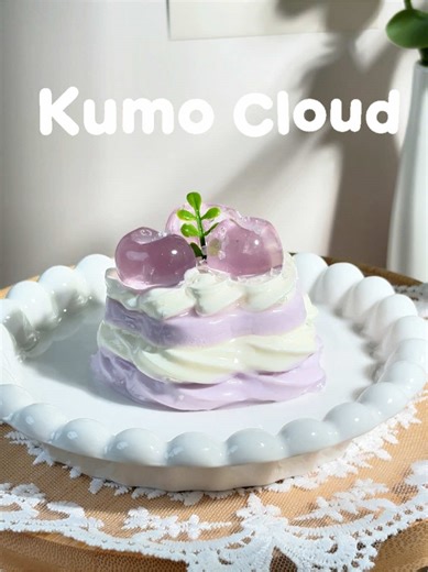 アメジストスフレ登場！✨🍮#ストレス解消 #スクイーズ #squishy #squeeze #kumocloud