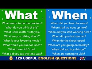 Build your English Conversations with WHAT and WHEN Questions