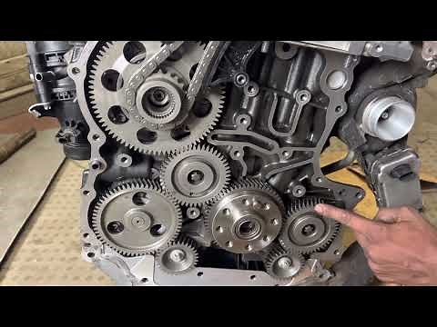 Mercedes 651 diesel engine timing chain position