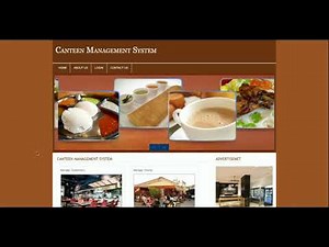 Canteen Management System | PHP and MySQL Project Source Code | PHP MySQL CRUD Project