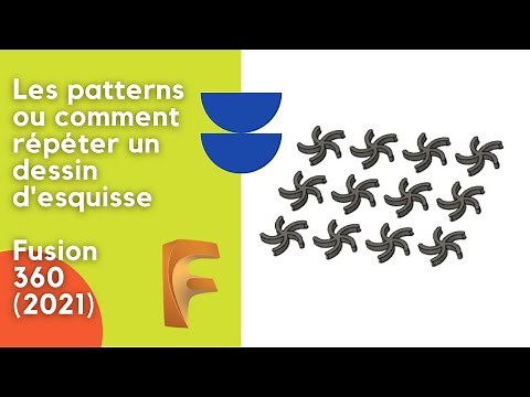 Les patterns ou comment répéter un dessin d'esquisse - Fusion 360 (2021)