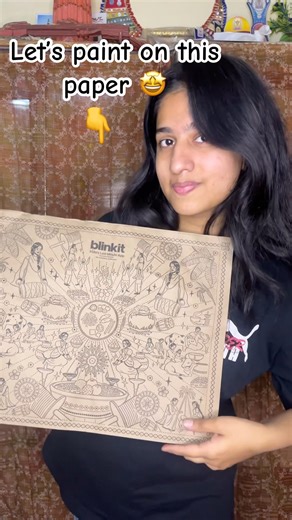 Art on blinkit paper 😍 #diy #shorts #painting #love #viral #trending