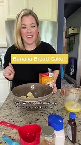 After you make this you’ll understand why it’s so popular!! Spiced banana cake bread: 3 overripe bananas 1 box spice cake mix (or use yellow)1/2 cup (1 stick) melted, unsalted butter2 eggs1 tsp vanilla extract1/2 tsp salt 1/2 cup mini chocolate chips or chopped walnuts (optional)Preheat oven to 350°Mash bananas in a bowlThen the melted butter, eggs, vanilla and salt. Mix together with a hand mixer. Add cake mix and mix well. Fold in chocolate chipsPour into a greased or parchment lined loaf pan 