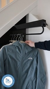 1.4K views | Tidy up your under-stairs space with our heavy-duty coat rail—built for deep tallboys and strong enough for your bulkiest jackets. No more wasted space, just smooth, effortless organization!  | Smart - The Understairs Storage Co. | Facebook