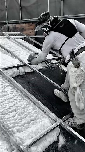 Spray Foam Insulation Work Tool Using Spray Foam Gun #worktool