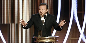 Ricky Gervais had a blunt two word response to request to host the Oscars