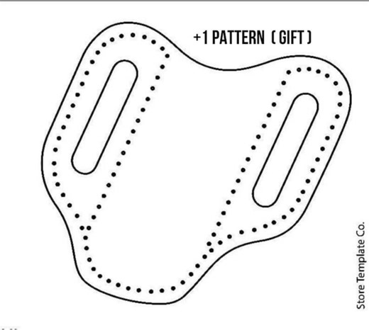 Leather Pocket Knife Case PDF Pattern: Belt Sheath Template. Folding Knife - Etsy