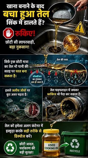 Oil disposal, water treatment , pipe blockage, Water pollution, TSS , TDS, pH analysis