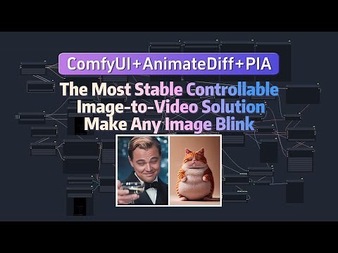 Frame-by-Frame Controllable Image-to-Video Workflow by PIA and AnimateDiff: Make Any Image Blink!