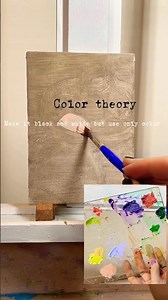 Color theory: Triad scheme #oilpainting