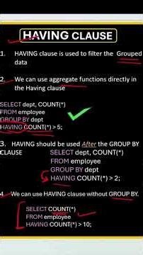 Can use Having Clause without using Group By ? #sql #learnsql #sqlinterviewquestions