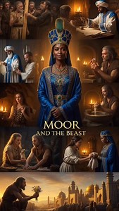 🛑BEAUTY & THE BEAST WAS ABOUT THE MOORS & EUROPE BEAST NOT FAIRYTALES. Disney didn’t tell you this part… Most people don’t know that Beauty & The Beast is an allegory of how the Moorish (Black) empire civilized medieval Europe a Europe that was literally described in its own texts as hairy, cave-dwelling, beast-like, and culturally undeveloped. So in the original story…the Europeans themselves depicted their own people as “Wodewos” the medieval term for the Wild Man. In manuscripts from the 12t