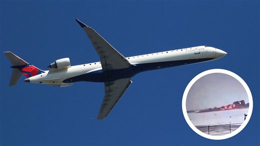 Delta Air Lines plane crashes and catches on fire at Toronto, Canada airport