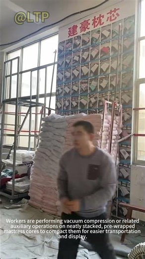 The volume usually needs to be compressed before transportation.