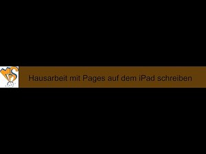 Hausarbeit mit Pages auf dem iPad - Teil 14 Fussnote einfügen