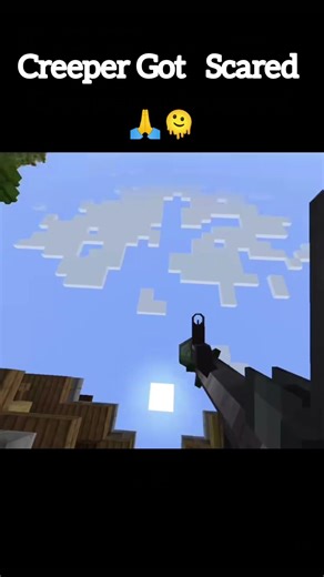 creeper got scared from me 🫠