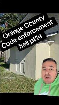 Orange County Code enforcement hell part 14. Orlando Florida