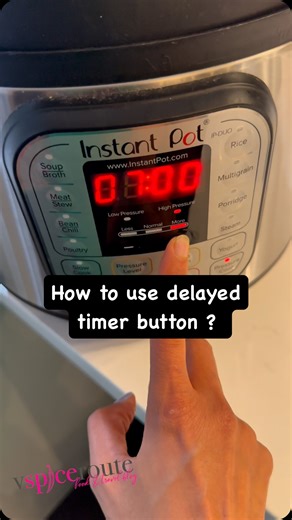 Mansi | Food & Travel Blogger on Instagram: "📌 How to use delayed timer button to cook meals ahead of time using instant pot ? “Save time with this easy Instant Pot Delayed Timer Hack! ⏰ When I know I won’t have time in the morning, I plan ahead using the delay start feature. It’s perfect for cooking pulses or grains like whole moong (mag) and rice, which often need soaking. You can use this method during Ramadan time so the food is ready by the time you come home from work or when you wake up 