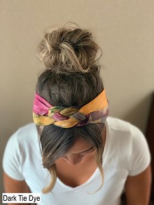 Fall Tie Dye Adult Chunky Sailor Knot Headband, Adult Soft and Stretchy Turban Headband, Headbands for Women, Dark Tie Dye - Etsy