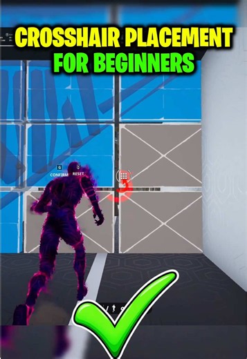 CROSSHAIR PLACEMENT FOR BEGINNERS✅ #fortnite #fortnitetips #fortnitebeginners