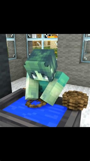 BABY ZOMBIE STORY #baby #minecraft #minecraftanimation #sadstatus #sadstory #zombie #edit #baby