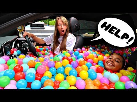BALL PIT PRANK IN MY MUM'S CAR!!