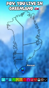 POV: You love be in Greenland 🇬🇱 #map #europe #mapping #geography #greenland