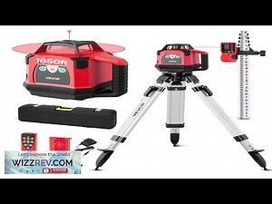 VEVOR 1650ft Rotary Laser Level Kit Self Leveling Red Line 0.06 in 100
