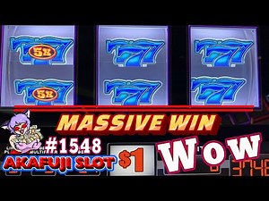 It excites you!🤩 Biggest Wins Triple Jackpot Gems Deluxe Slot, Double Nudge 赤富士スロット この勝負 興奮させます！