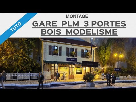 PLM station with 3 doors, wooden model making tutorial/assembly