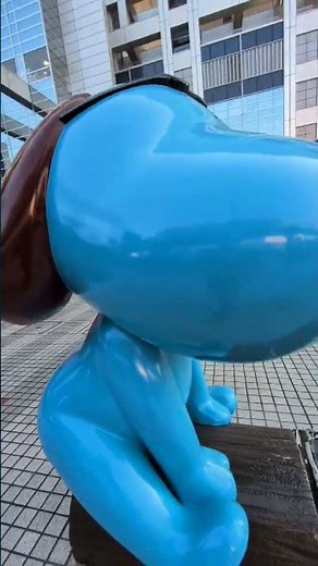 【青いスヌーピー？】フジテレビキャラクター 小犬のラフちゃんをなめるように撮影した動画【ゆるキャラ】