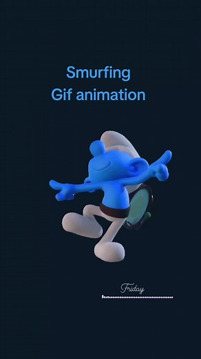 smurfing blue dance💙 🕺 gif animation #smurfing #gifsmurfing #imbluedabadeedabadie #imblue #90songslovers #gif #gifanimation #gifanimated #dancing