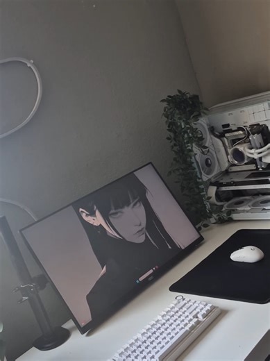 Sleek White PC Setup Ideas