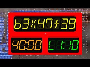 BCG 40+10 Minutes Countdown (Math Add, Multiply with Result) Remix Big Brain Academy Wii Compute