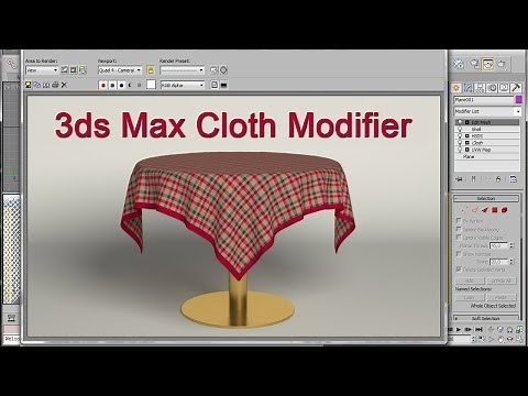 3ds Max Table and Tablecloth